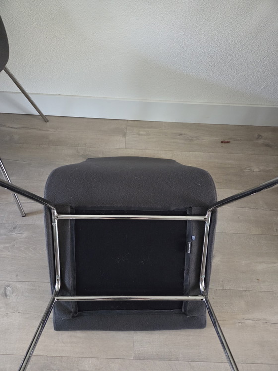 4x Pierre Paulin Voor Ligne Roset – Eetkamerstoelen, Metal, Textile (photo 10 of 11)