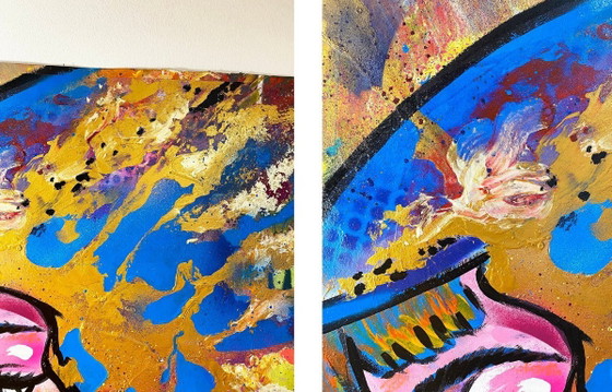Image 1 of YOUTHONE - Golden pulse of the city - Artist canvas