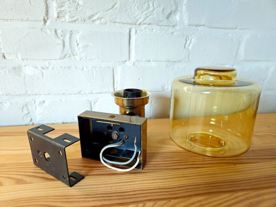 Image 1 of Set van 2 messing Heinz Neuhaus Leuchten wandlampen, mcm Hollywood regency wandlampen; 2 sets van 2 beschikbaar!