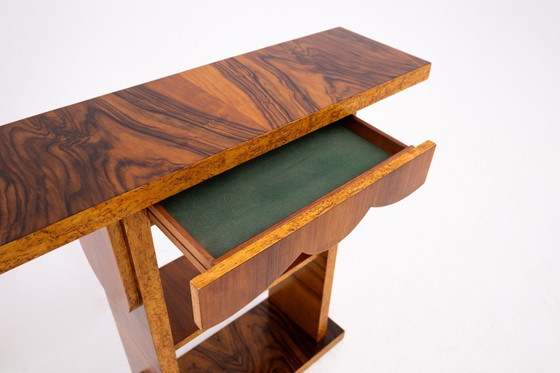 Image 1 of Art Deco console from the 1950s, Poland.