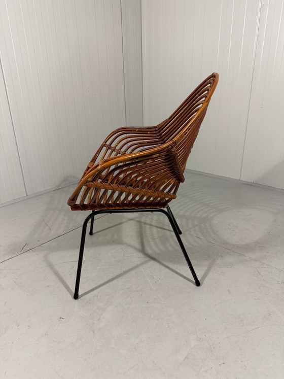Image 1 of Rotan fauteuils van Rohé Noordwolde, Nederland 1960’s