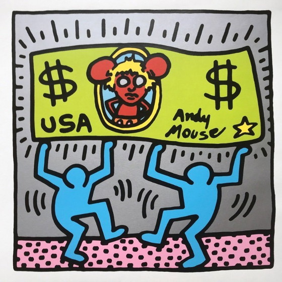 Image 1 of Keith Haring 'Andy Mouse'