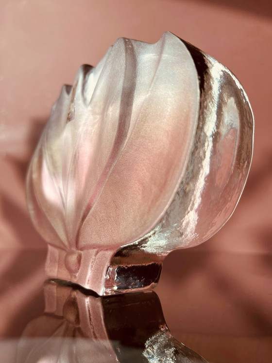 Image 1 of Walther crystal "70's Lotus flower vase