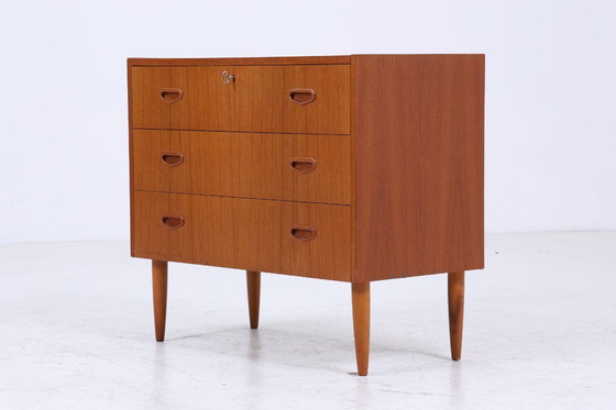 Image 1 of Vintage teakhouten ladekast | Mid Century ladekast | houten opbergmeubel 60s 70s #05-51