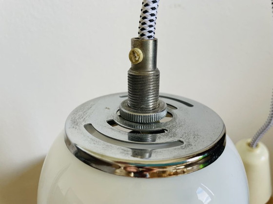 Image 1 of Hanglamp van Deens modern opaline glas uit 1960