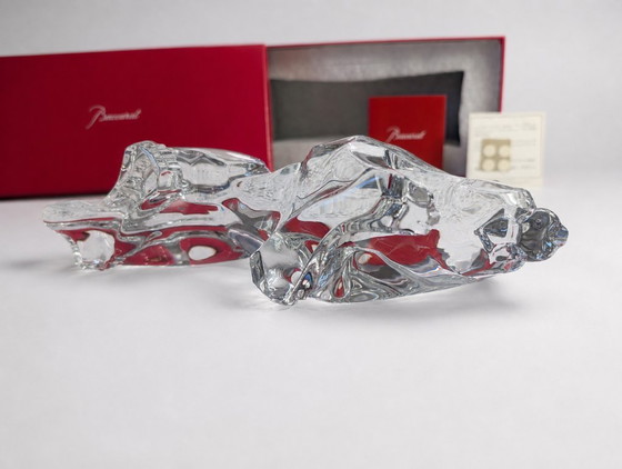 Image 1 of Baccarat - Sculpture, Lion - 27 cm - Crystal