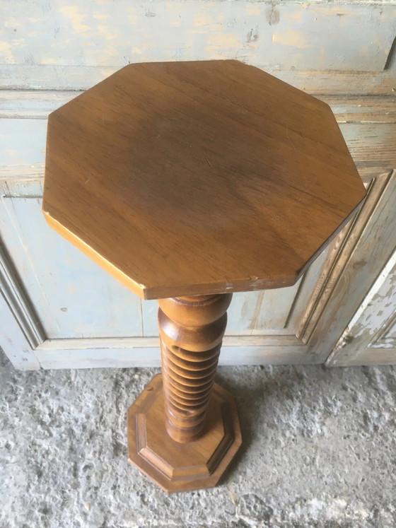 Arnés de cerezo torneado – Columnas, Wood, Vintage (photo 4 of 7)