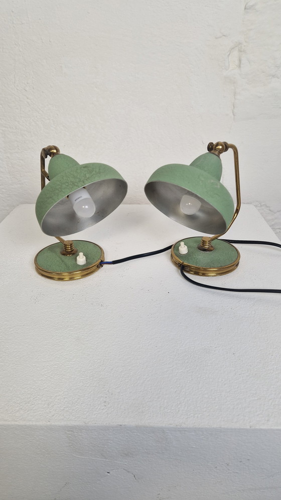 Image 1 of 2 lámparas de mesilla de noche de los años 50 realmente geniales