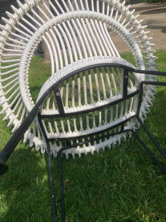 Image 1 of 4 sillones de ratán blanco Vincent Sheppard - para exteriores Roy lazy