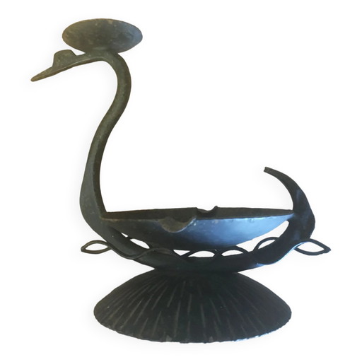 Metall-Aschenbecher (und Kerzenhalter)