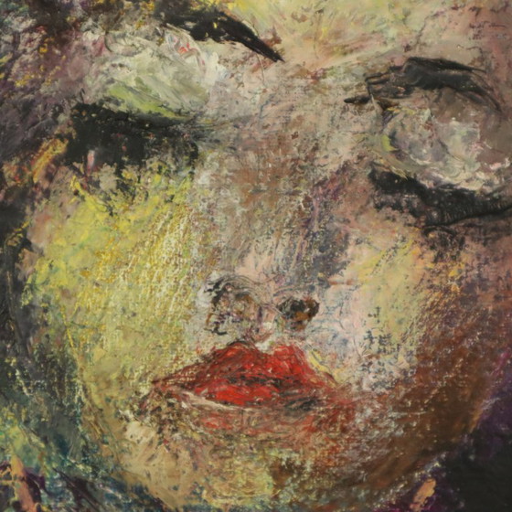 Image 1 of Pintura abstracta de mujer desnuda