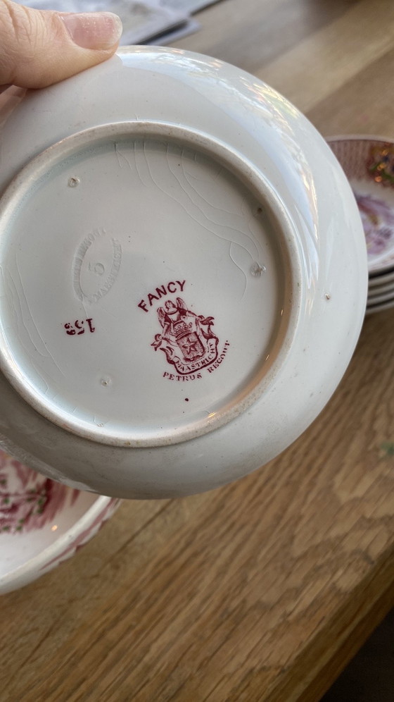 Image 1 of Antiek Petrus Regout en co ‘Fancy’ servies 