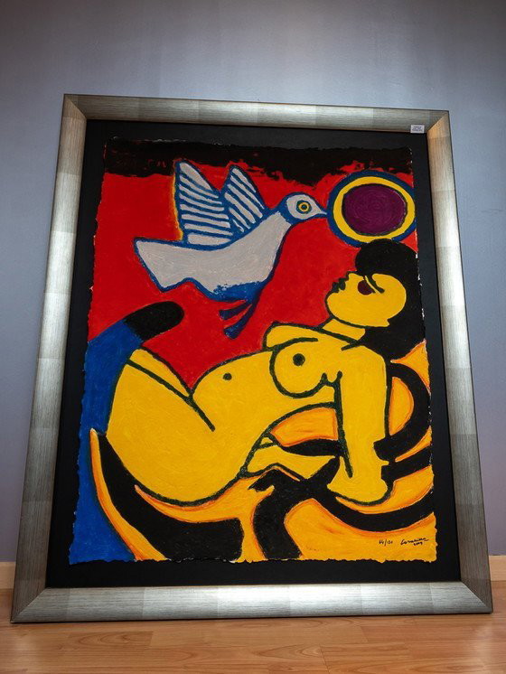 Image 1 of Incisione al carborundum del 2009 di Guillaume Corneille