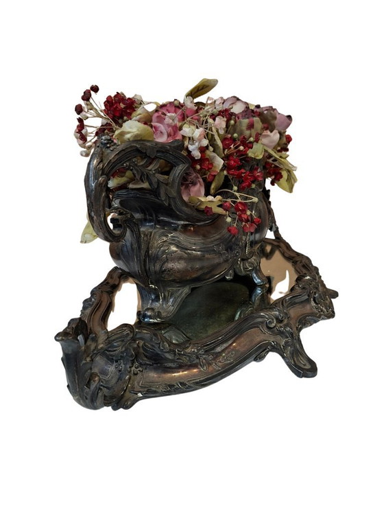 Image 1 of Antikes Tischmittelstück mit Spiegel „Surtout de Table“ im Stil Louis XV, Frankreich, Anfang des 20. Jahrhunderts