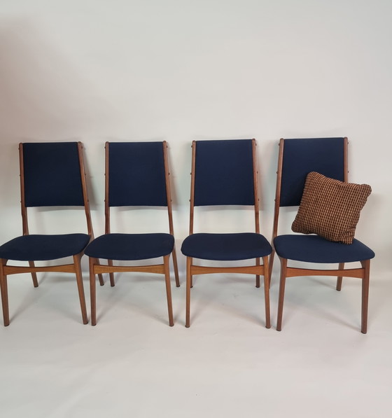 Image 1 of Set of 4 Vintage Danish Design Chairs - Ib Kofod-Larsen