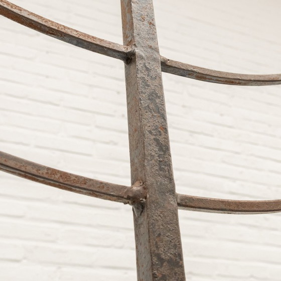 Image 1 of Candeliere da terra brutalista in ferro battuto