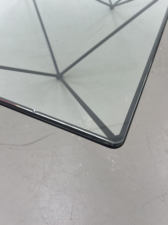 Image 1 of B&B Italia Alanda coffee table glass table 80s Paolo Piva designer table vintage