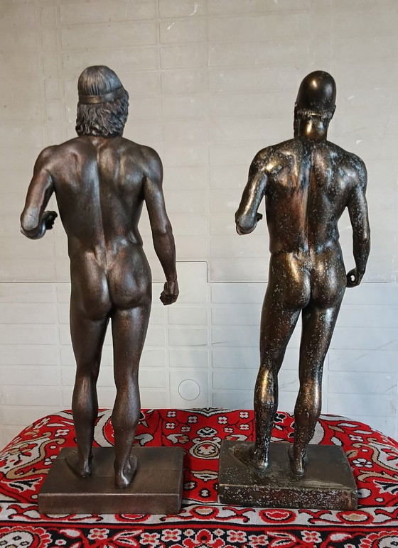 Reproductie van de Bronzen van Riace, Beeldhouwkunst, Bruin, Classicisme (foto 2 van 5)