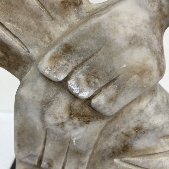 Image 1 of Sculpted stone head in pre-Columbian style, 20th century work