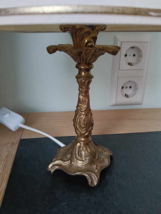 Image 1 of Brass table lamp