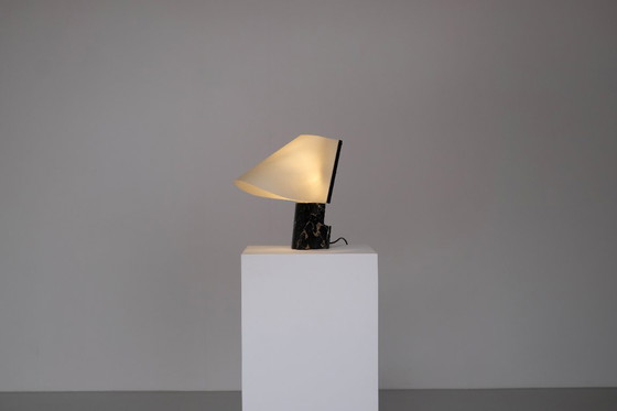 Image 1 of Lampe de table en marbre pour Stilnovo, Italie, années 1970s.