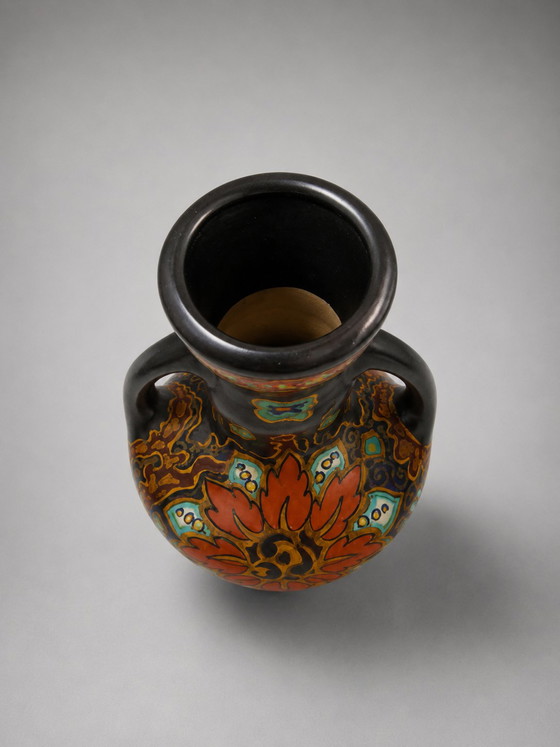 Ivora Gouda 'Princess' Art Deco Ear Vase – ca. 1925 – 30 cm – Ceramic (photo 4 of 7)