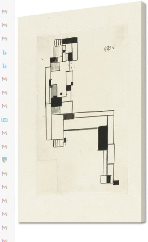 Theo van Doesburg ----Frauenakt (auf Leinwand)