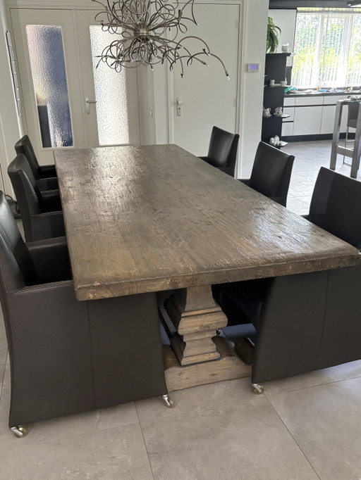 Robust monastery table 270x110 – eettafels, Wood (photo 2 of 11)