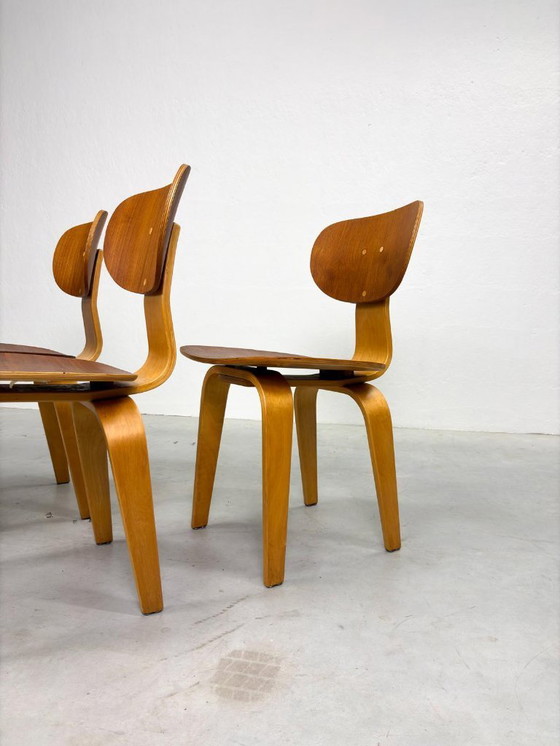 Image 1 of Set Pastoe SB02 Dining Room Chairs by Cees Braakman