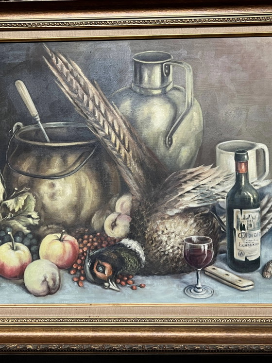J. Gosthals. Nature morte. Huile sur toile. – Peintures et dessins, Canvas (photo 5 of 6)