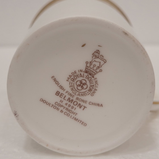 Image 1 of (6) Tazas Royal Doulton, Belmont H.4991, Porcelana y Filo de Oro, 60’s - Reino Unido
