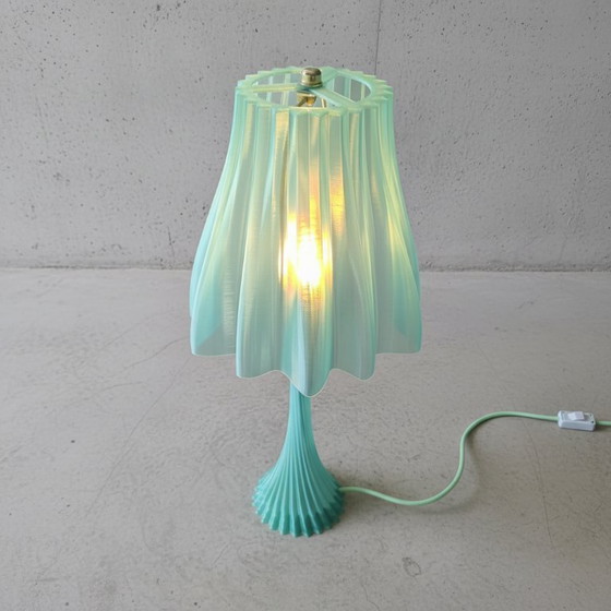 Image 1 of Green Sculptural Table Lamp 55 cm