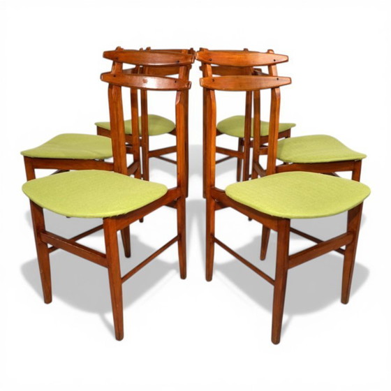 Image 1 of Ensemble de 6 chaises de salle à manger par Amma Torino, 1960