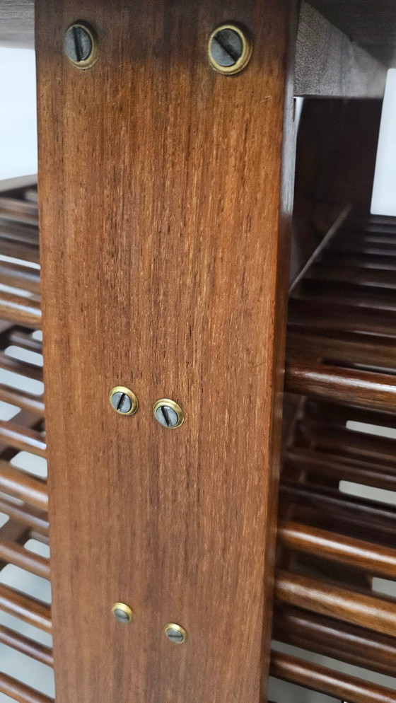 Image 1 of vintage Bucciarelli spindel tijdschriftenhouder bordenrek krantenrek krantenhouder 1960