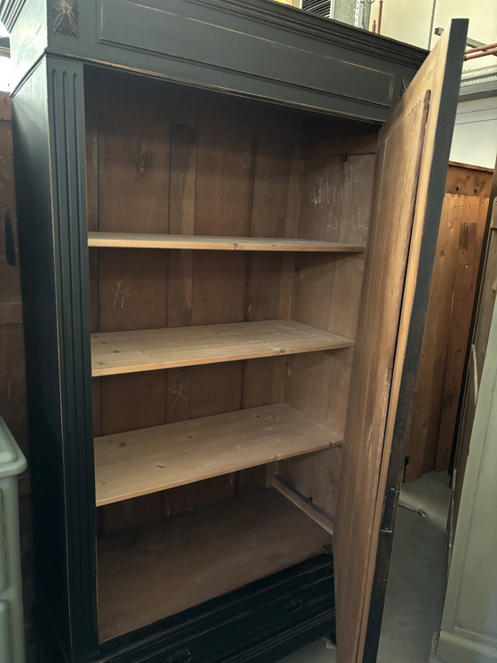 Image 1 of Brocante-Schrank mit einer Tür / Spiegelschrank / Buffetschrank