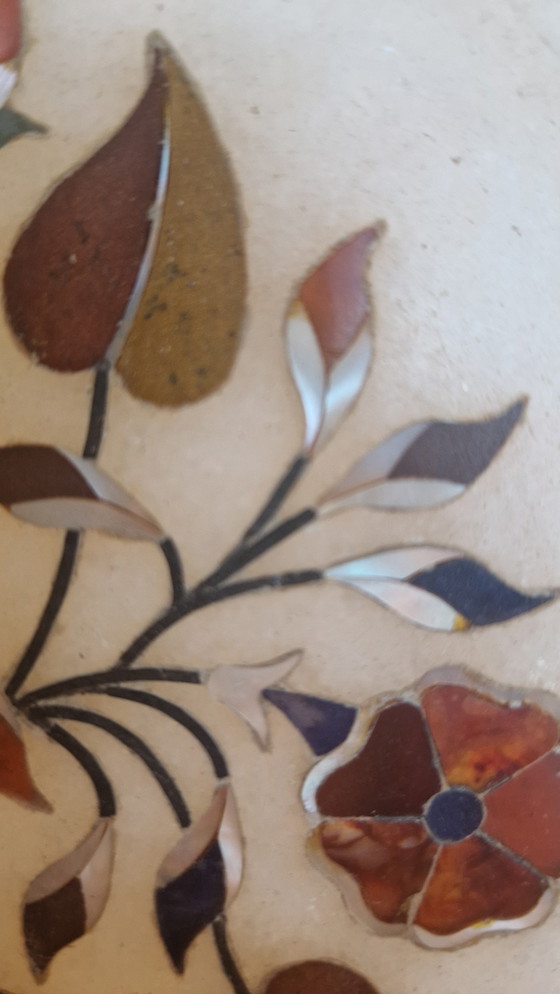 Image 1 of Decoratief marmeren inlegbord