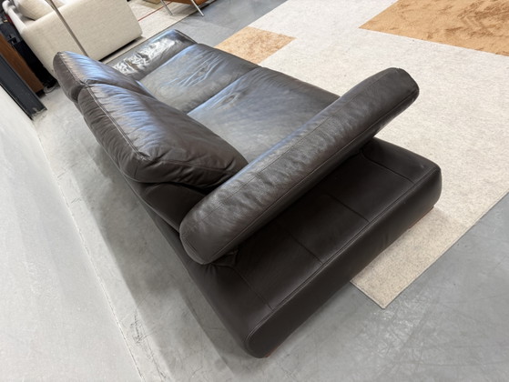 Image 1 of Divano pieghevole Wschillig in pelle marrone 235