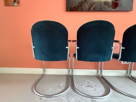 Image 1 of 5 fauteuils/chaises de conférence Gispen Design – 413R W.H. Gispen – Dutch Originals