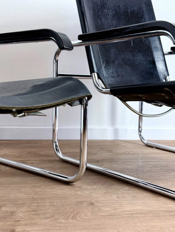 Image 1 of Pair of Thonet B35 armchairs - Marcel Breuer Bauhaus edition - vintage