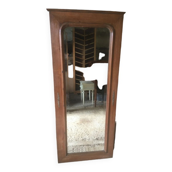 Miroir biseauté en chêne (photo 11 of 11)