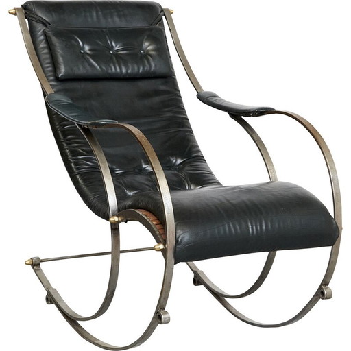 Sedia a dondolo vintage di Peter Cooper per RW Winfield, 1851