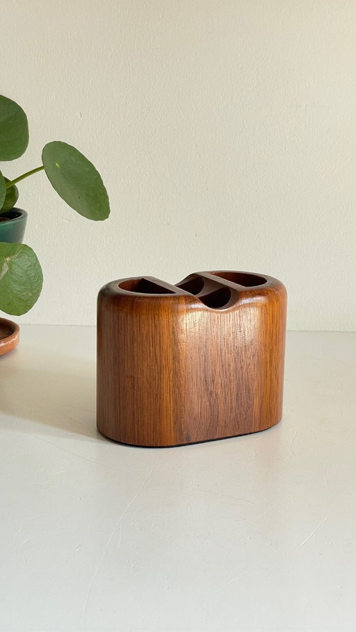 POT à Crayons Teck VINTAGE 