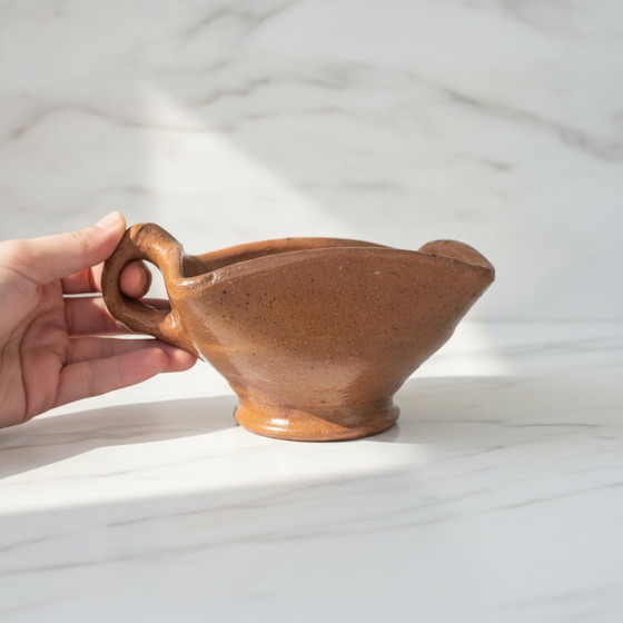Image 1 of Ciotola per stufa a pedale/testa di fuoco olandese antica – Terracotta smaltata – XVIII secolo