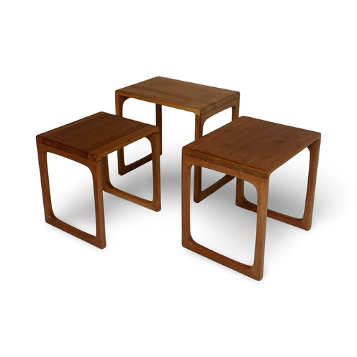 BR Gelsted - Mimi set / set of three - Nesting tables - Teak wood - Great condition, Denmark ca. 1960’s