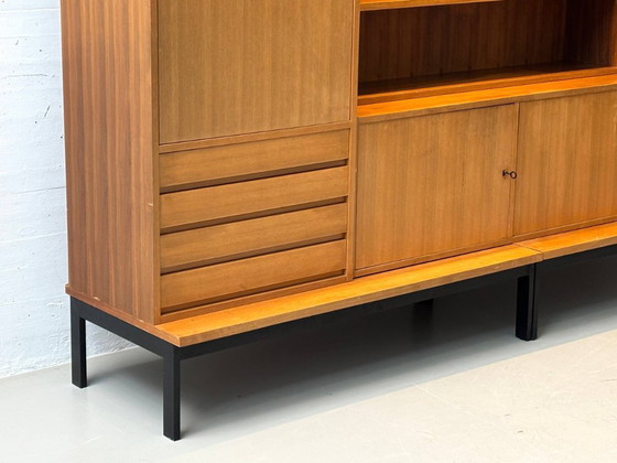 Image 1 of Woonkamermeubel uit het midden van de 20e eeuw, gemaakt van teakhout, Zwitserland, jaren 60.