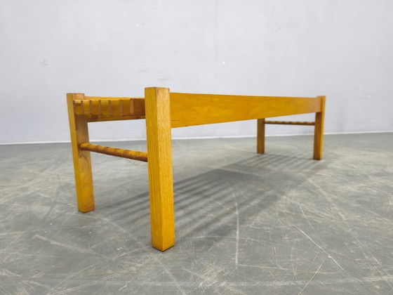 Image 1 of Set di tre supporti per piante in legno, stile metà secolo, Cecoslovacchia anni '70