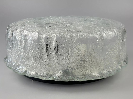 Image 1 of 60er 70er Jahre Deckenlampe Glashütte Limburg Germany Plafoniere Space Age