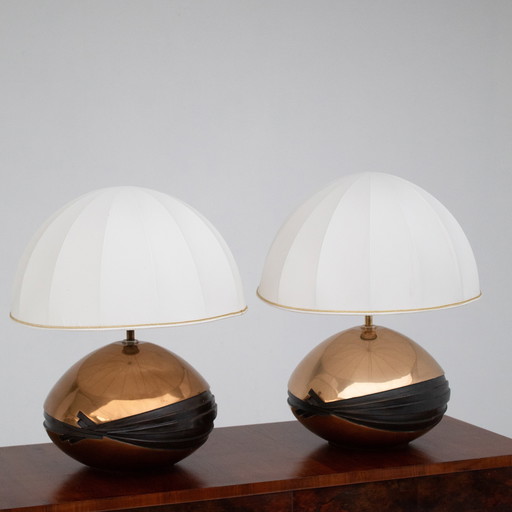 Pair of Postmodern Table Lamps 1980s