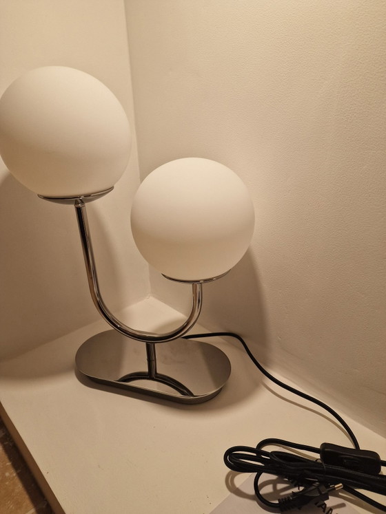 IKEA Simrishamn Table Lamp chrome / Retro Space Age New, Metal, Silver (photo 3 of 10)
