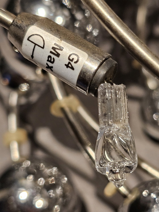 Image 1 of Space age lamp zilver planeten